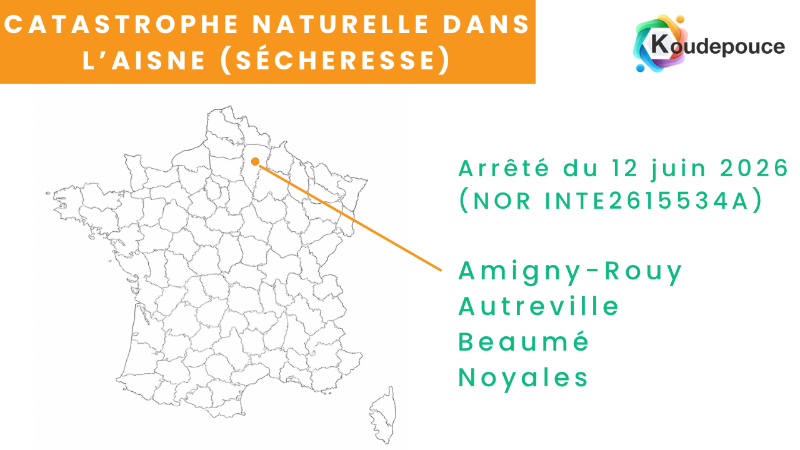 Fissure en escalier sur la façade d'une maison dans l'Aisne après sécheresse, catastrophe naturelle 2025